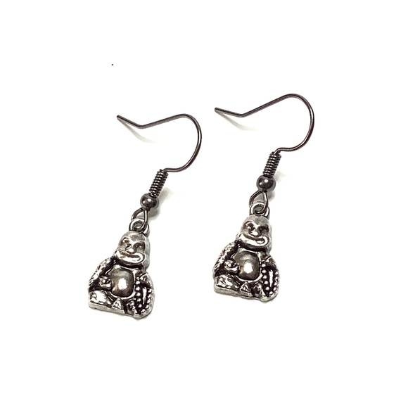 Baubl’d Jewelry - Tiny Buddha Drop Earrings